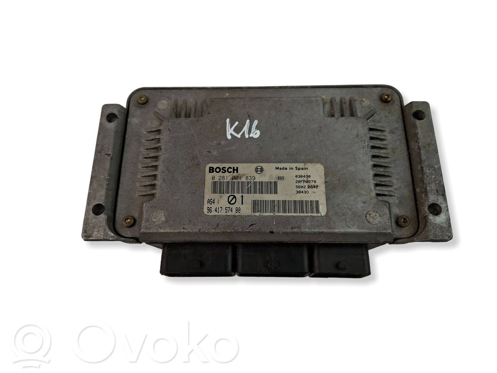 Citroen Saxo Engine control unit/module 
