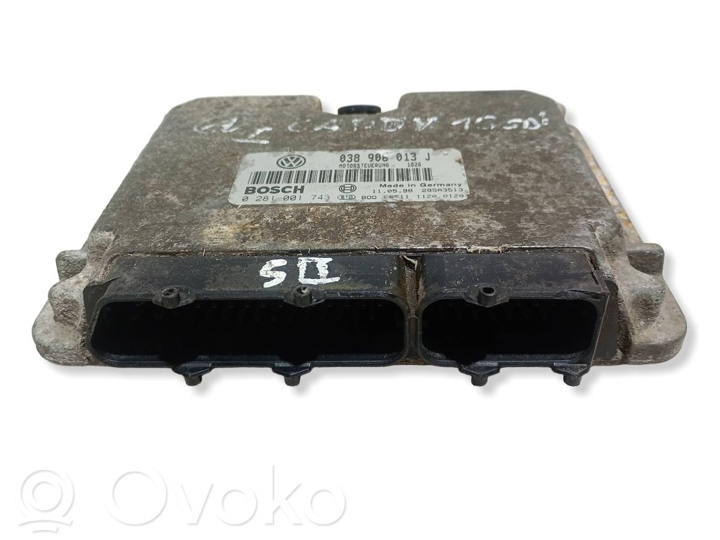 Engine control unit/module   038906013J,0281001743,28SA3513