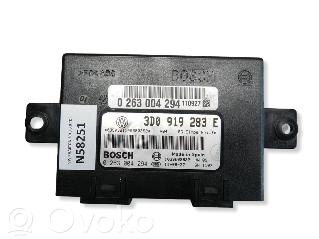 Volkswagen Phaeton Parking PDC control unit/module 