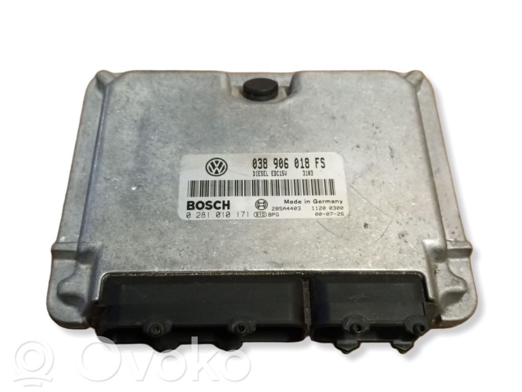 Engine control unit/module   038906018FS,0281010171,28SA4403