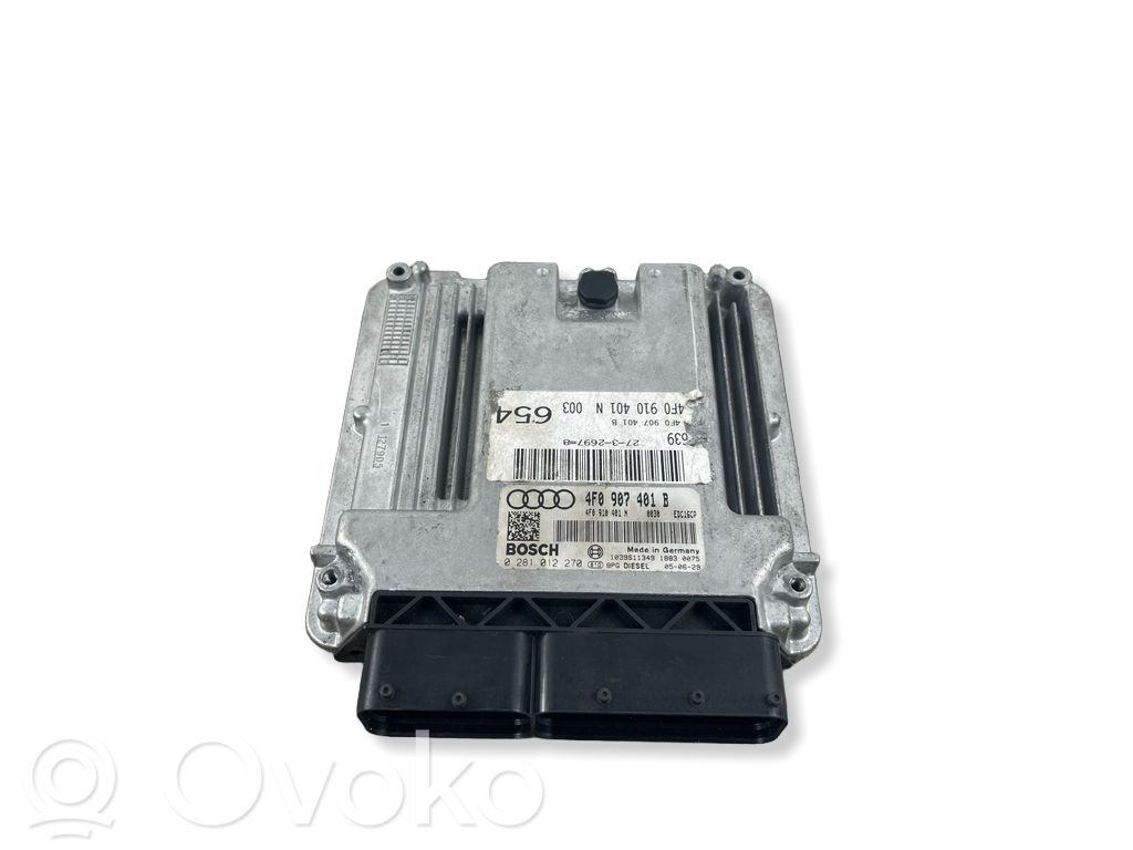 Unidad de control/módulo del motor   4F0907401B,0281012270,1039S11349