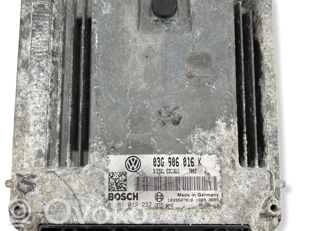 Engine control unit/module   03G906016K,1039S07818,0281012237