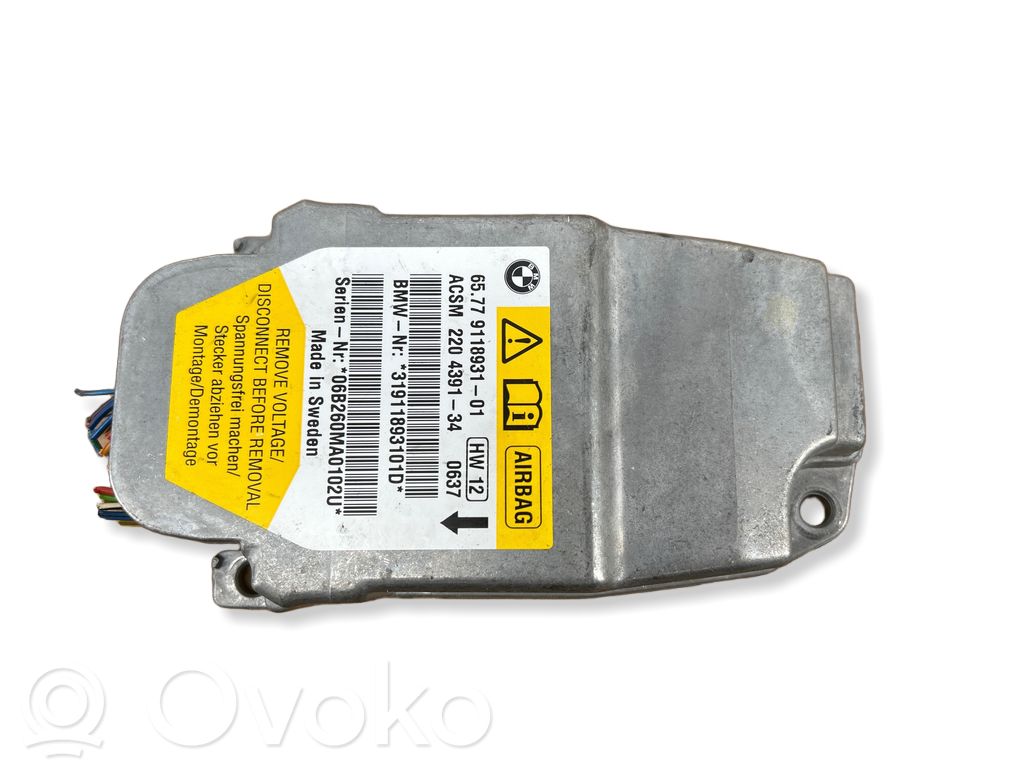 BMW 5 E60 E61 Airbag control unit/module 