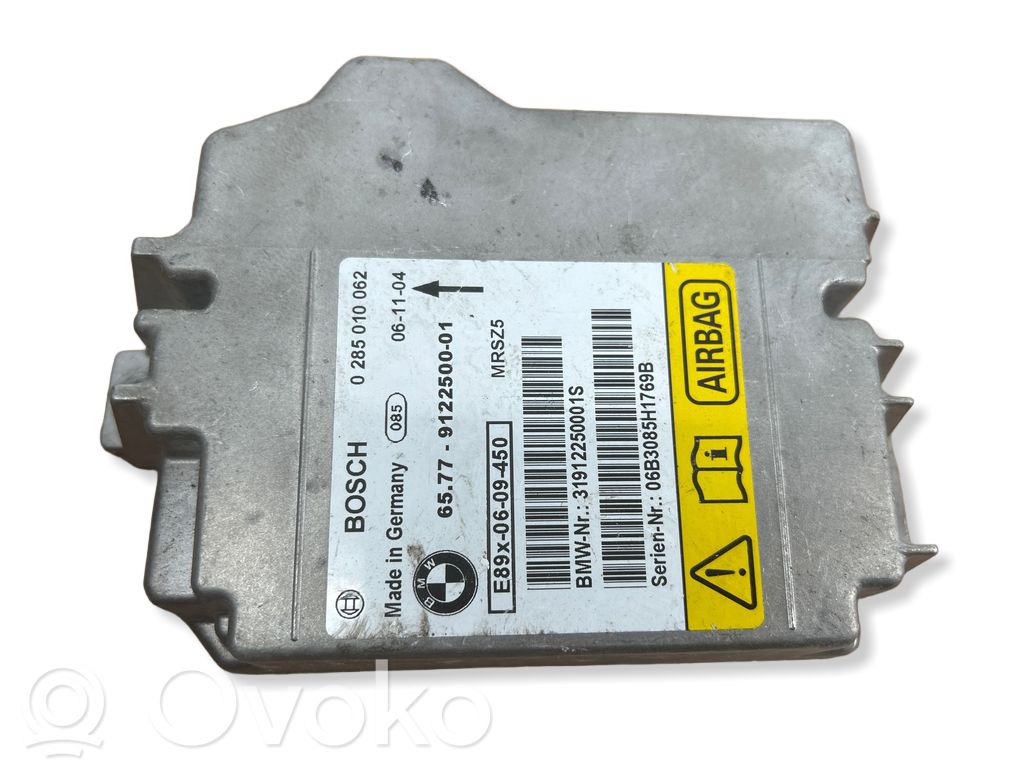 Airbag control unit/module   0285010062,31912250001S,9122500,0285010,E89X0609450
