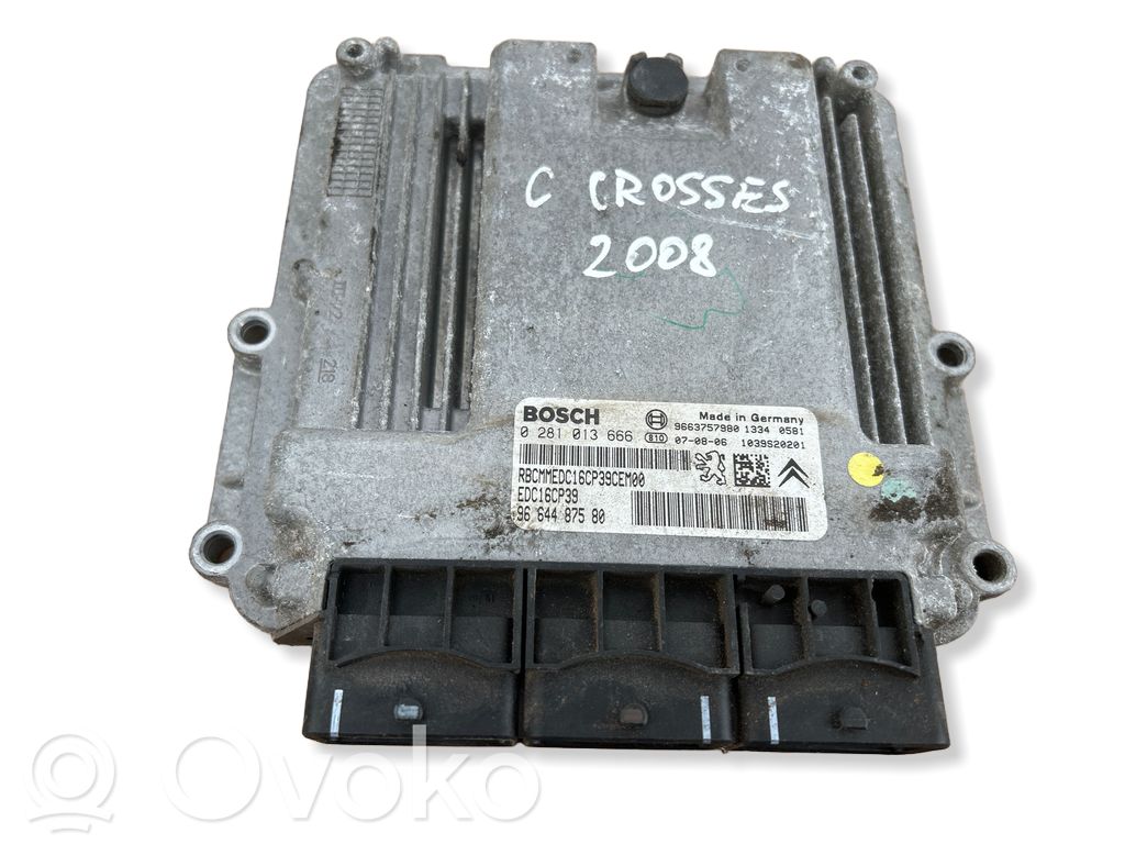 Citroen C-Crosser Engine control unit/module 