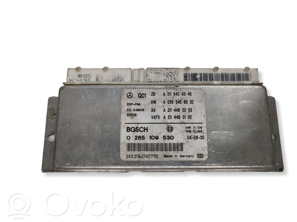 Mercedes-Benz E W211 ESP (stability system) control unit 