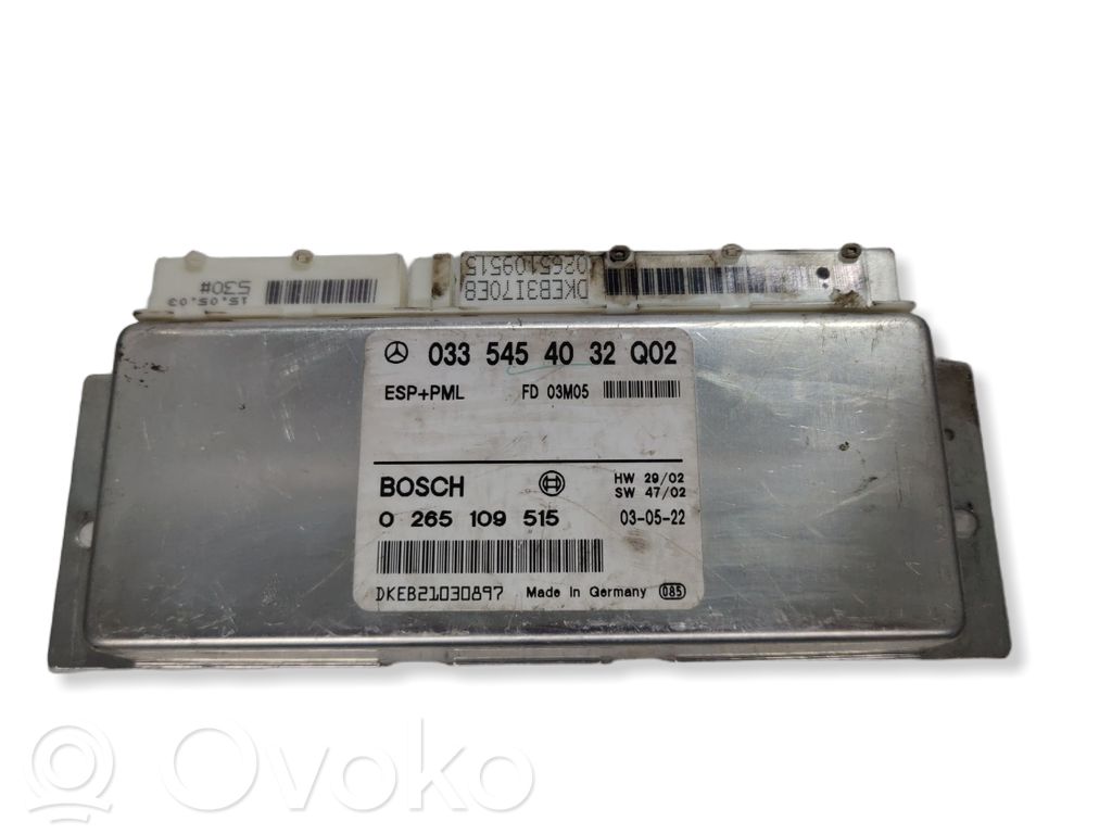 Mercedes-Benz E W211 ESP (stability system) control unit 