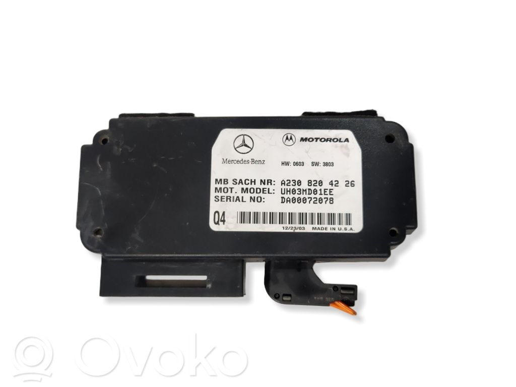 Mercedes-Benz CLK AMG A208 C208 Unité de commande, module téléphone 