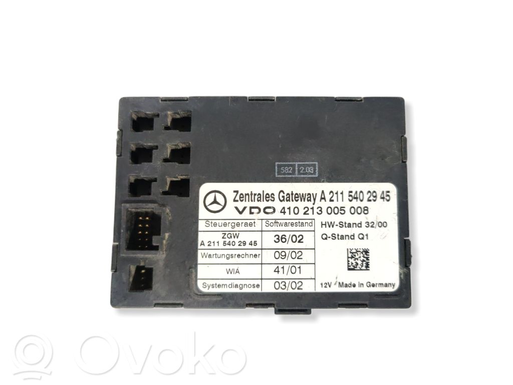 Mercedes-Benz E W211 Módulo de control Gateway 