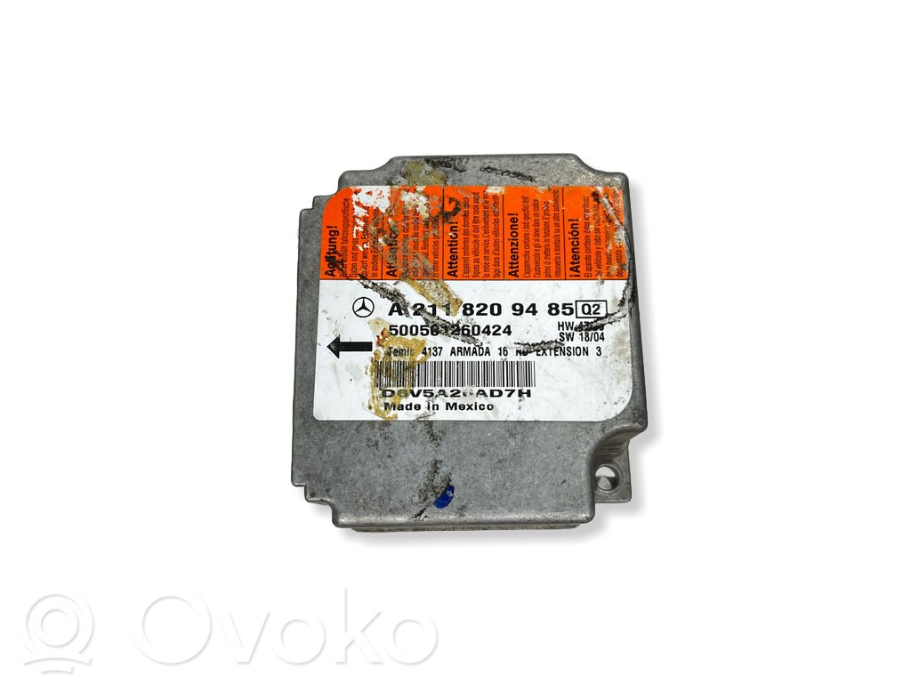 Mercedes-Benz E W211 Airbag control unit/module 