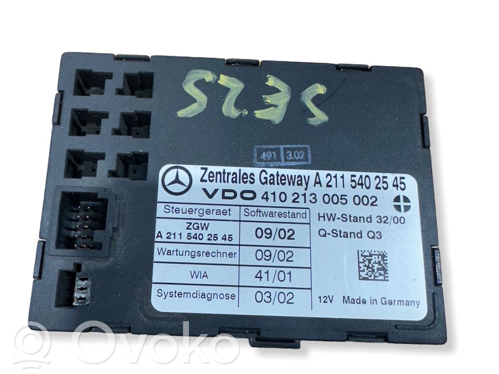 Mercedes-Benz E W211 Módulo de control Gateway 