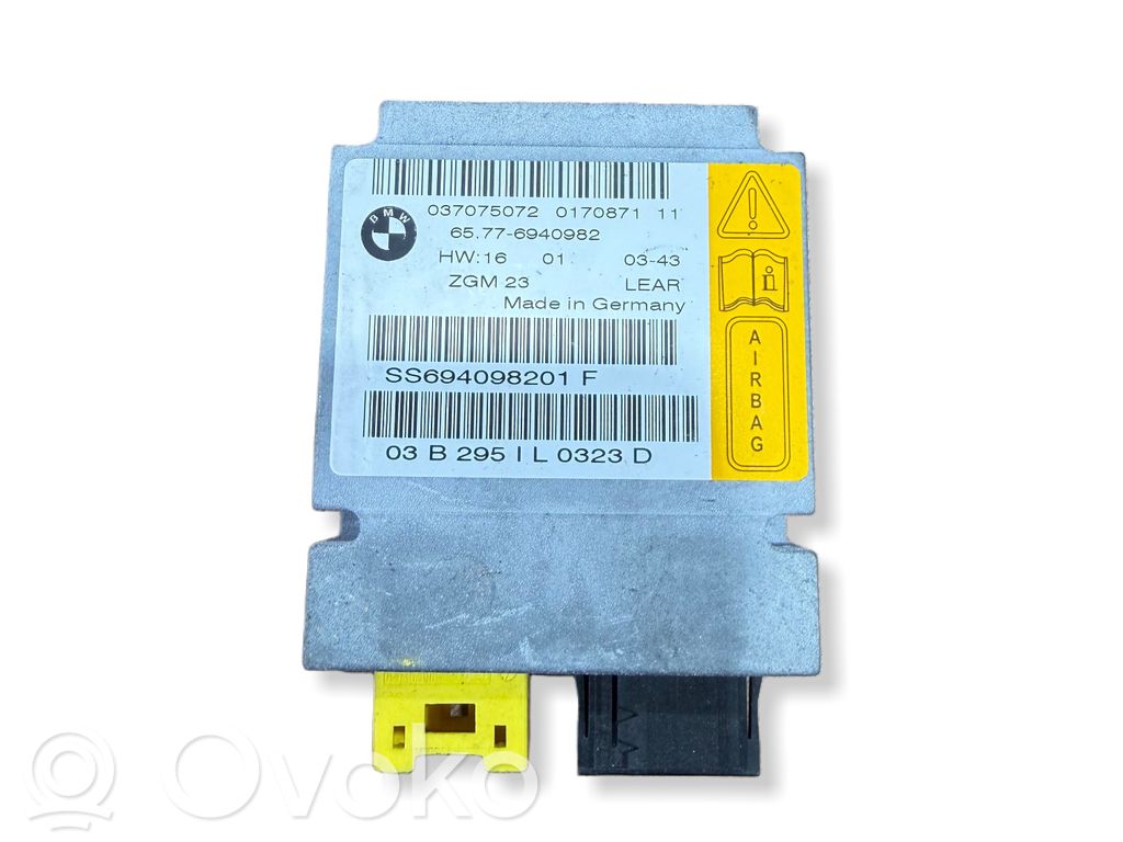 BMW 7 E65 E66 Module de contrôle airbag 