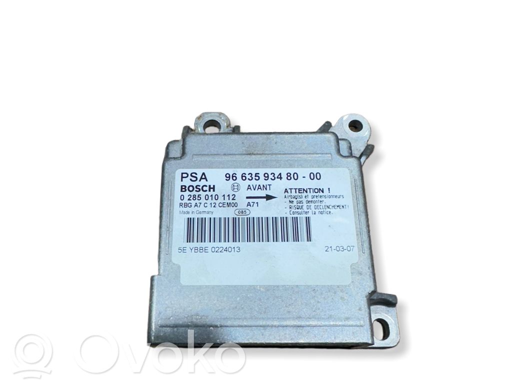 Peugeot 207 Unitate/modul de comandă airbaguri 