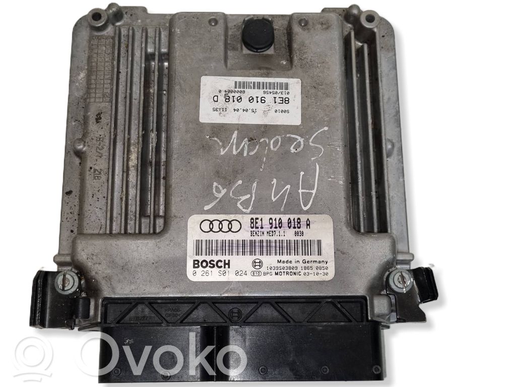 Audi A4 S4 B6 8E 8H Engine ECU kit and lock set 