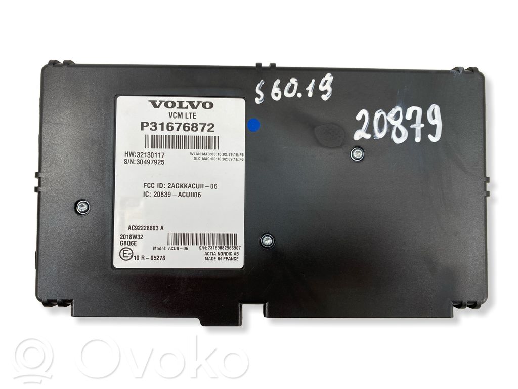 Volvo S60 Other control units/modules 