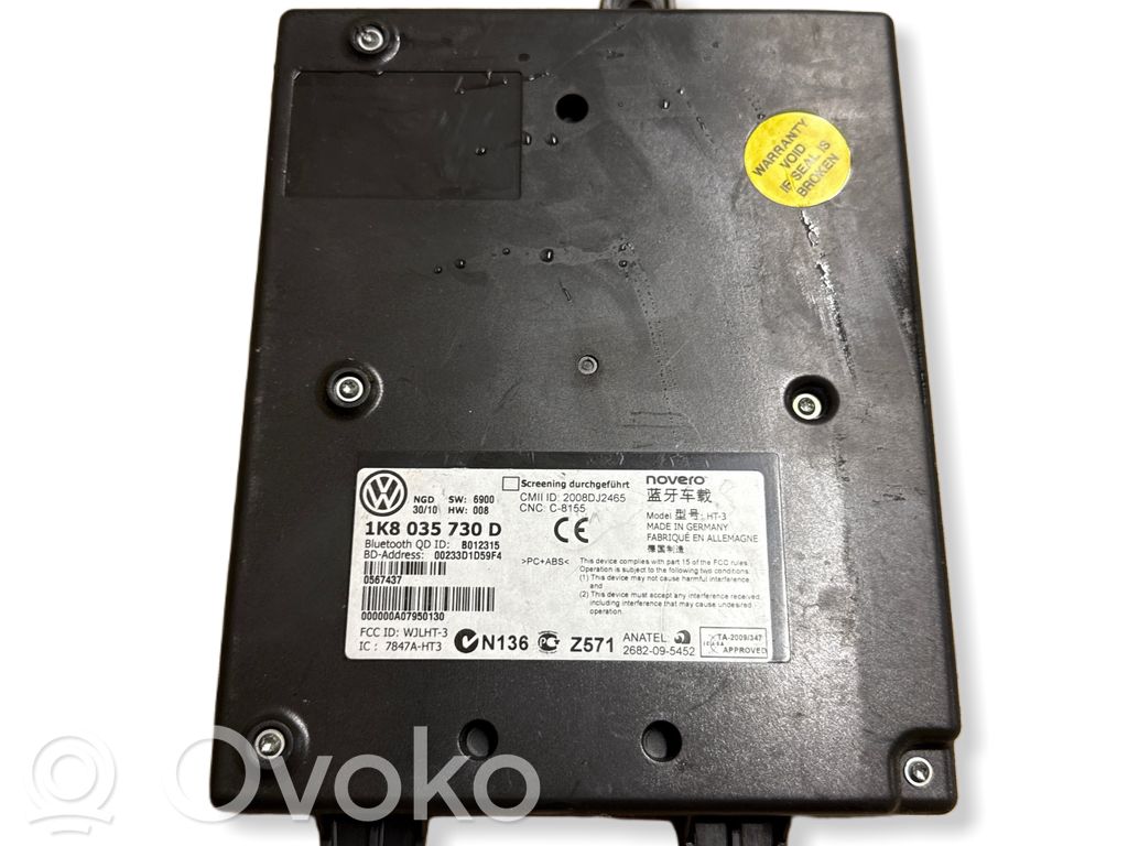Volkswagen PASSAT B6 Bluetooth control unit module 