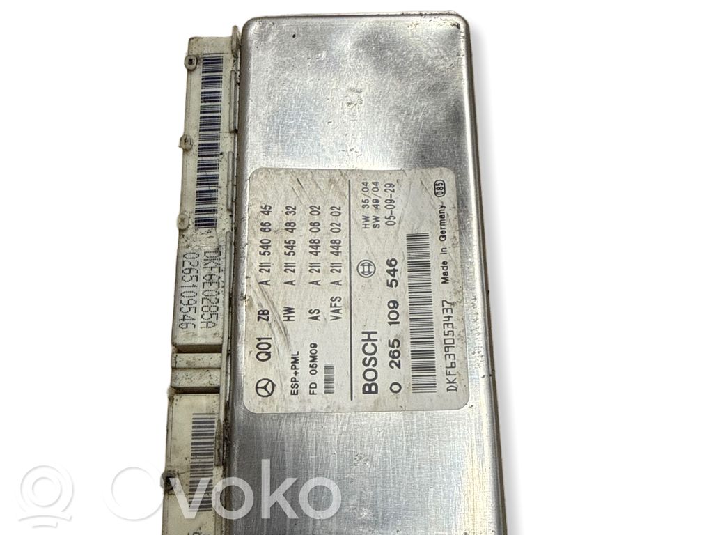 Mercedes-Benz E W211 ESP (stability system) control unit 