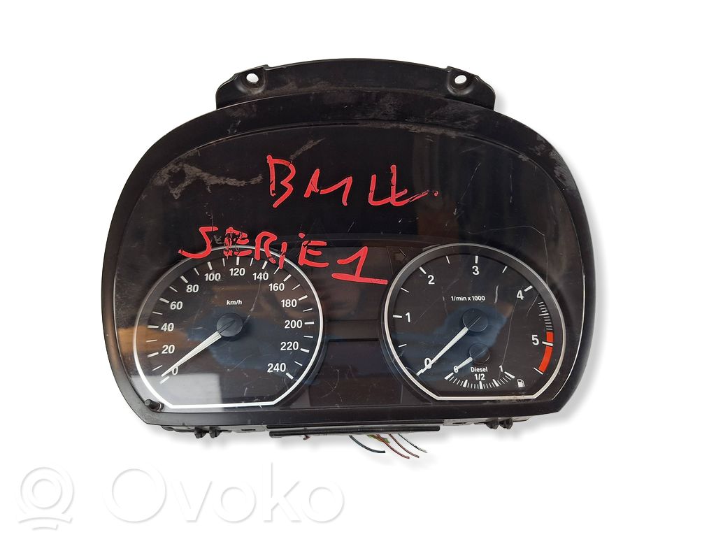 BMW 1 E81 E87 Speedometer (instrument cluster) 