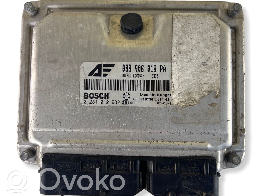 Volkswagen Sharan Engine control unit/module 