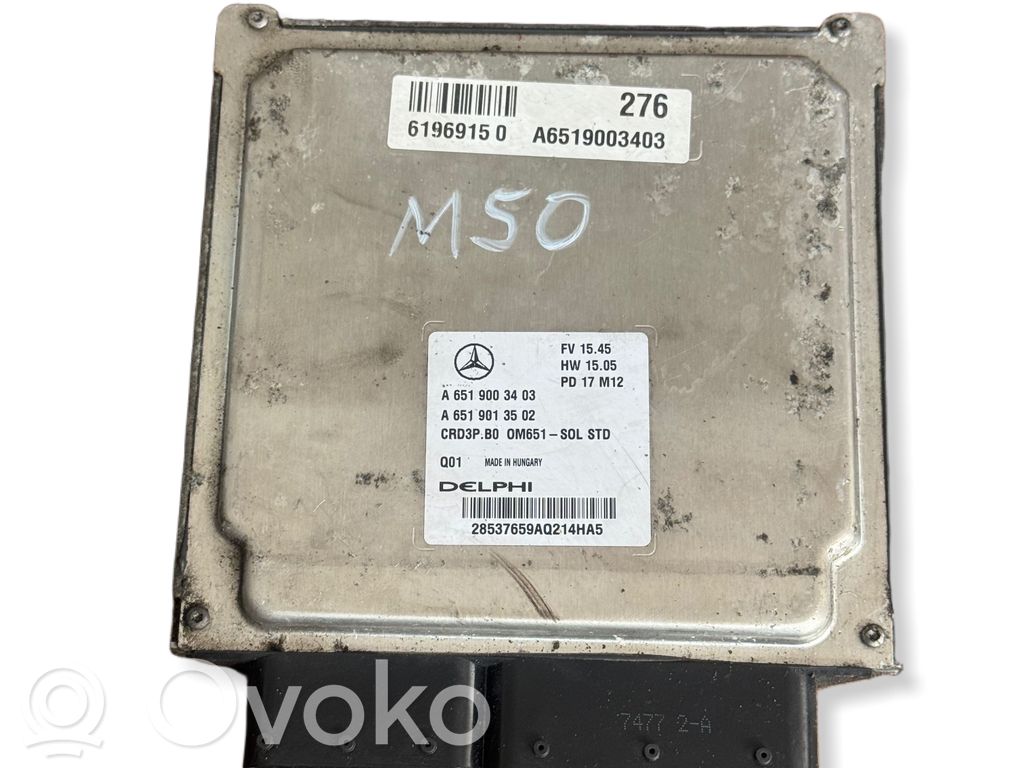 Mercedes-Benz Sprinter W906 Engine control unit/module 