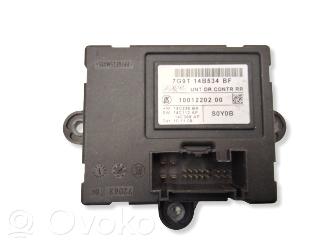Unité de commande module de porte   7G9T14B534BF,14C236BA,1001220200