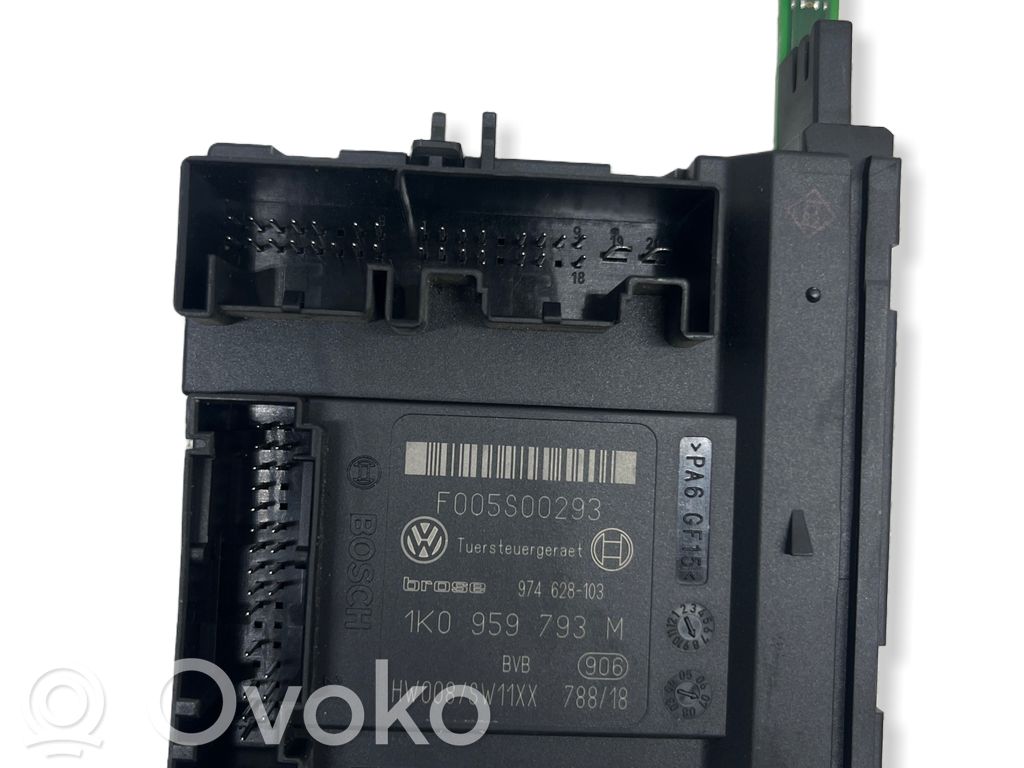 Silnik regulatora szyby drzwi przednich   1K0959793M,F005S00293,974628103