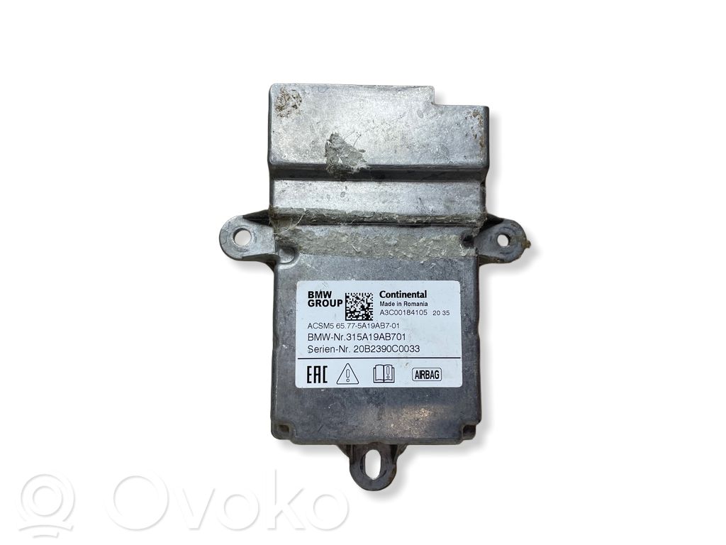BMW 3 G20 G21 Airbag control unit/module 