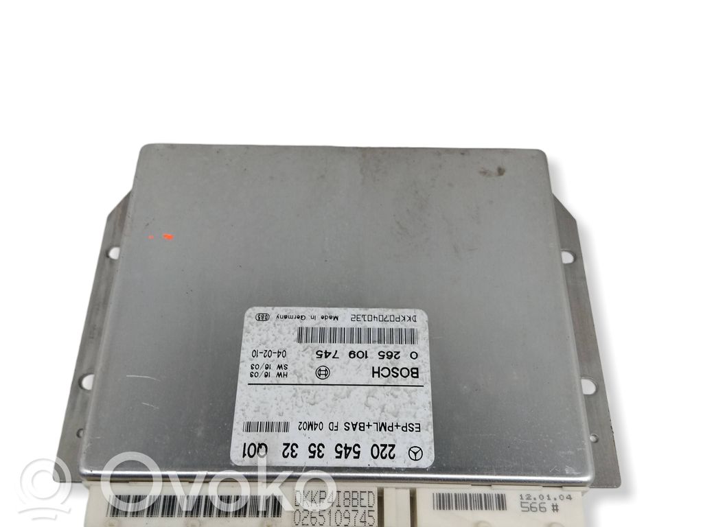 Mercedes-Benz S W220 ESP (stability system) control unit 