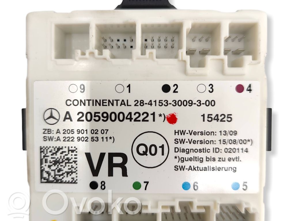 Mercedes-Benz C W205 Door control unit/module 