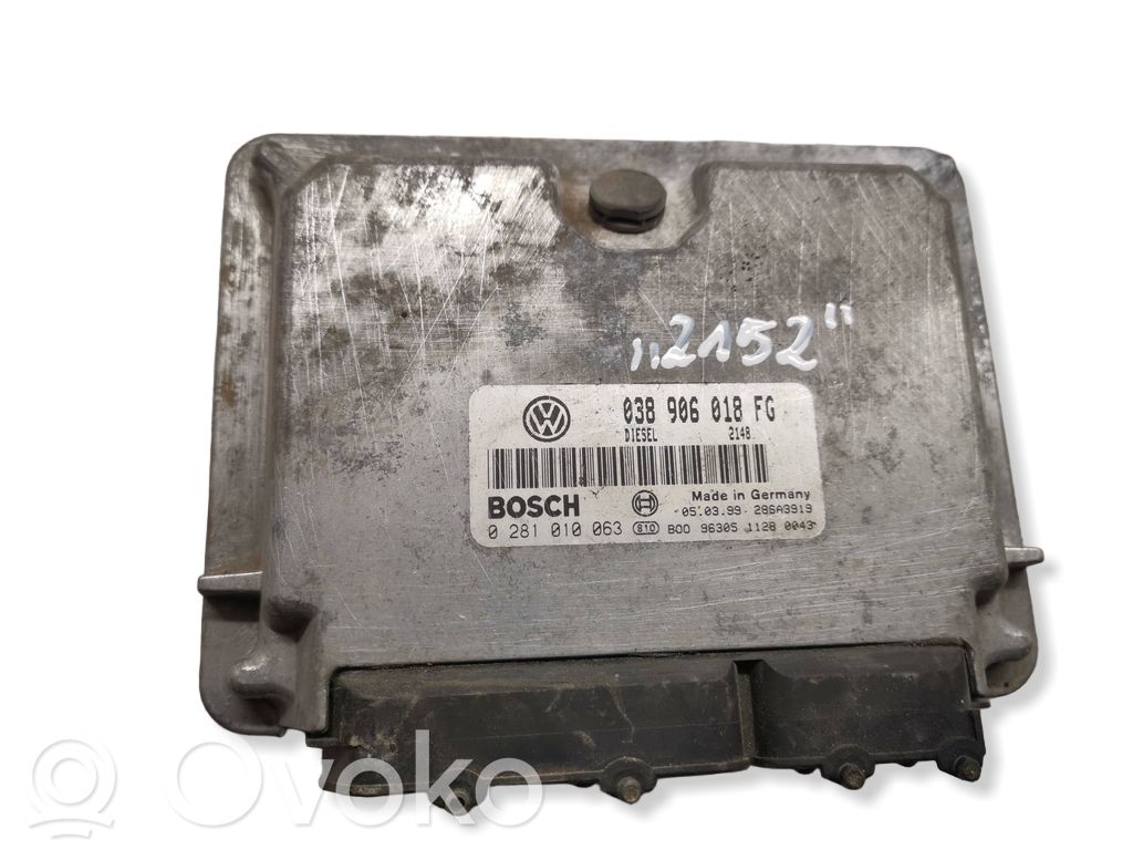 Engine control unit/module   038906018FG,28SA3919,0281010063