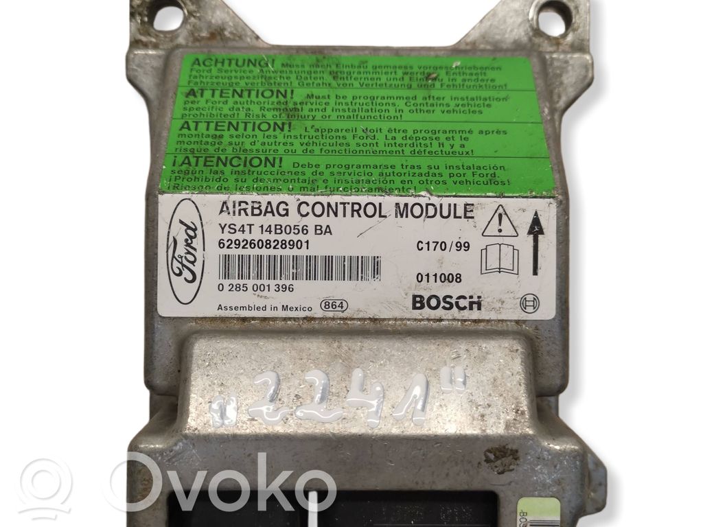 Airbag control unit/module   YS4T14B056BA,0285001396,629260828901