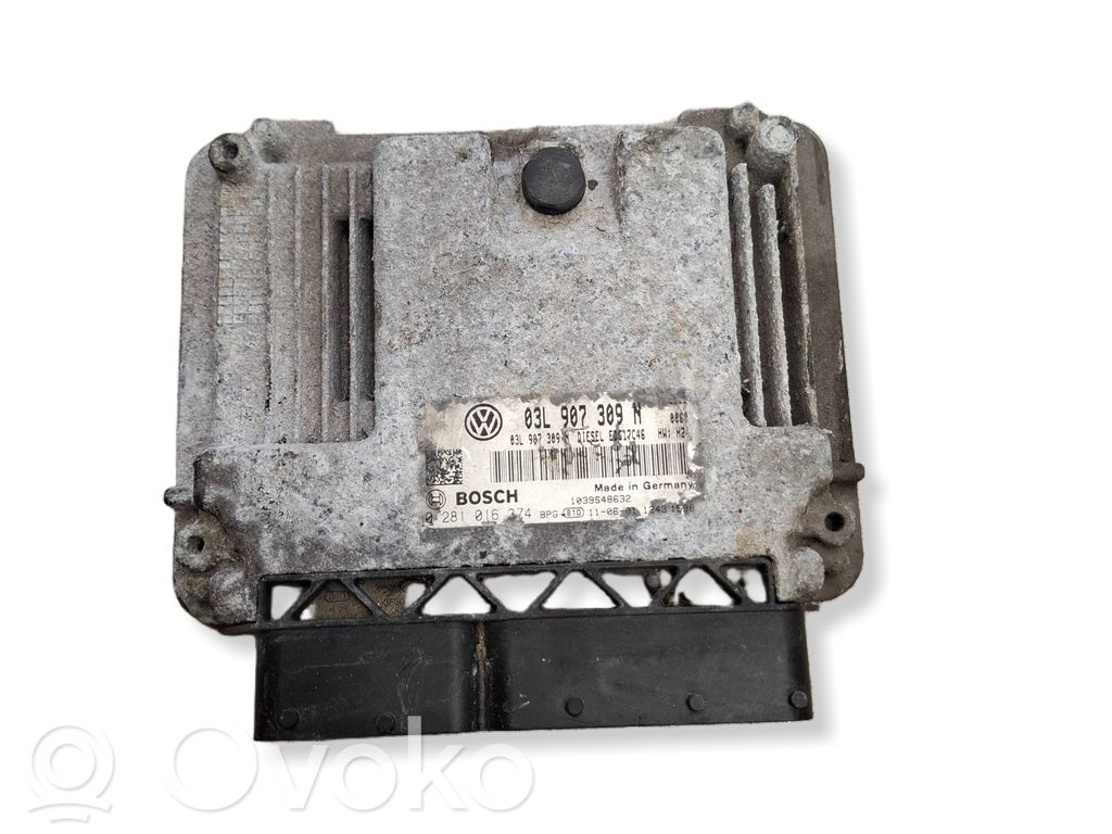 Engine control unit/module   03L907309N,0281016374