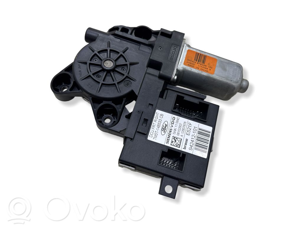 Silnik regulatora szyby drzwi przednich   7M5T14B533CB,06152007,5WK11584D,942412101