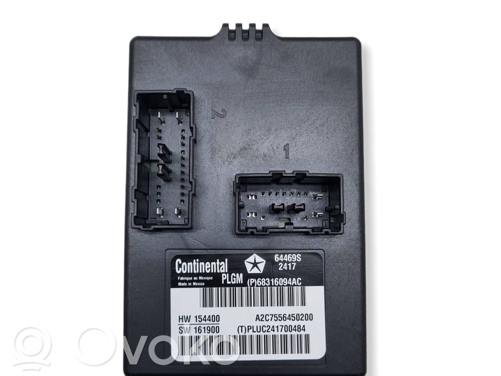 Chrysler Pacifica Tailgate/trunk control unit/module 