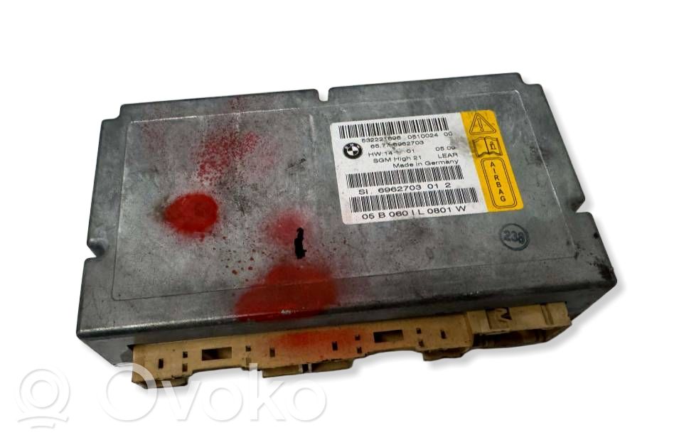 BMW 5 E60 E61 Module de contrôle airbag 