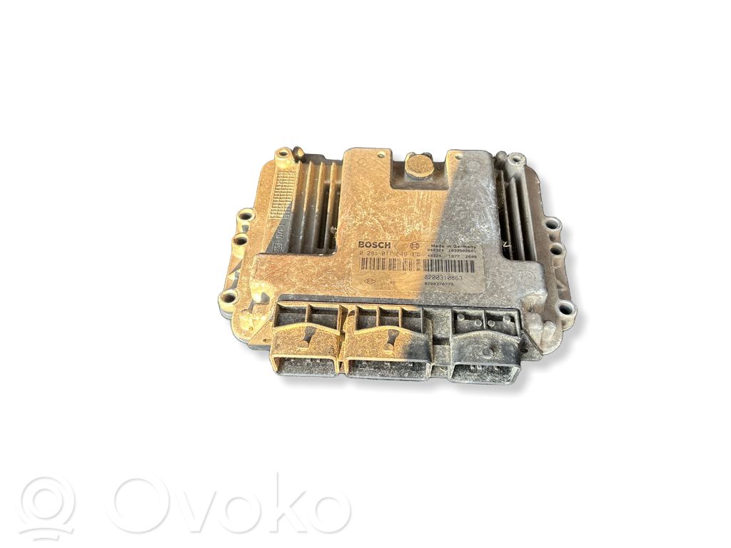 Engine control unit/module   0281011549,8200310863,8200370779