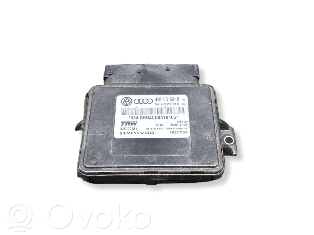Audi A8 S8 D3 4E Hand brake control module 