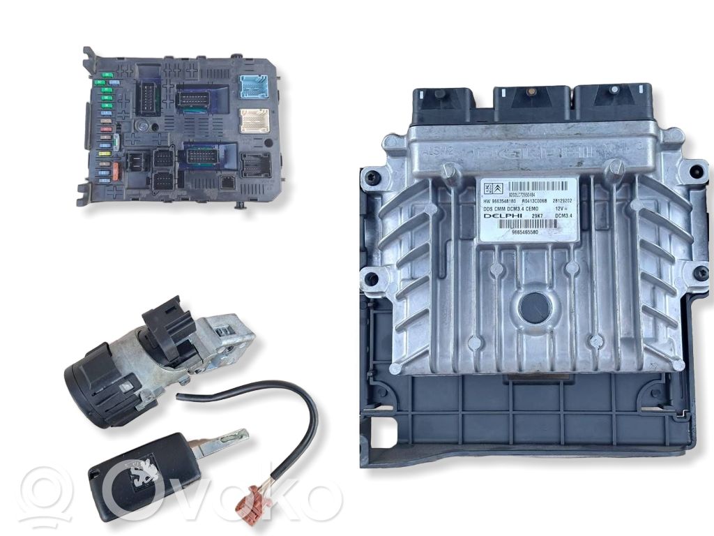 Peugeot 407 Kit cu ECU motor și set închidere uși 