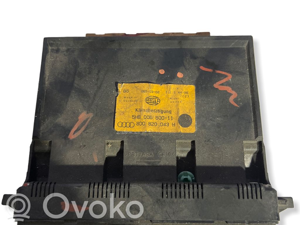 Panel klimatyzacji   5HB00650011,D650302,8D0820043H