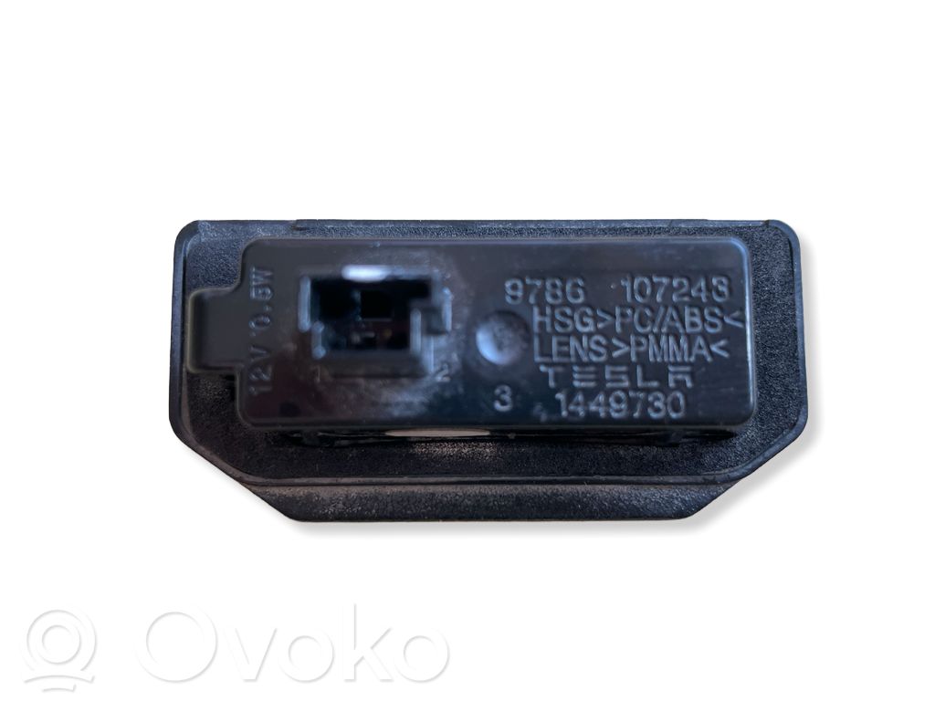 Tesla Model 3 Number plate light 