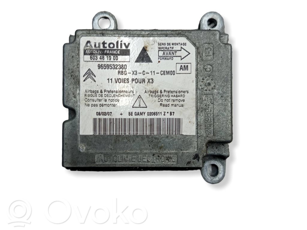 Airbag control unit/module   603481900,9659532380