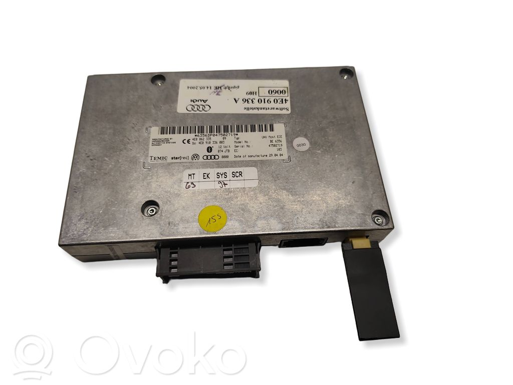 Unidad de control/módulo de bluetooth   4E0910336A