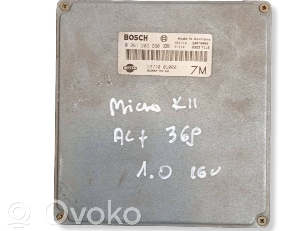 Nissan Micra Engine control unit/module 