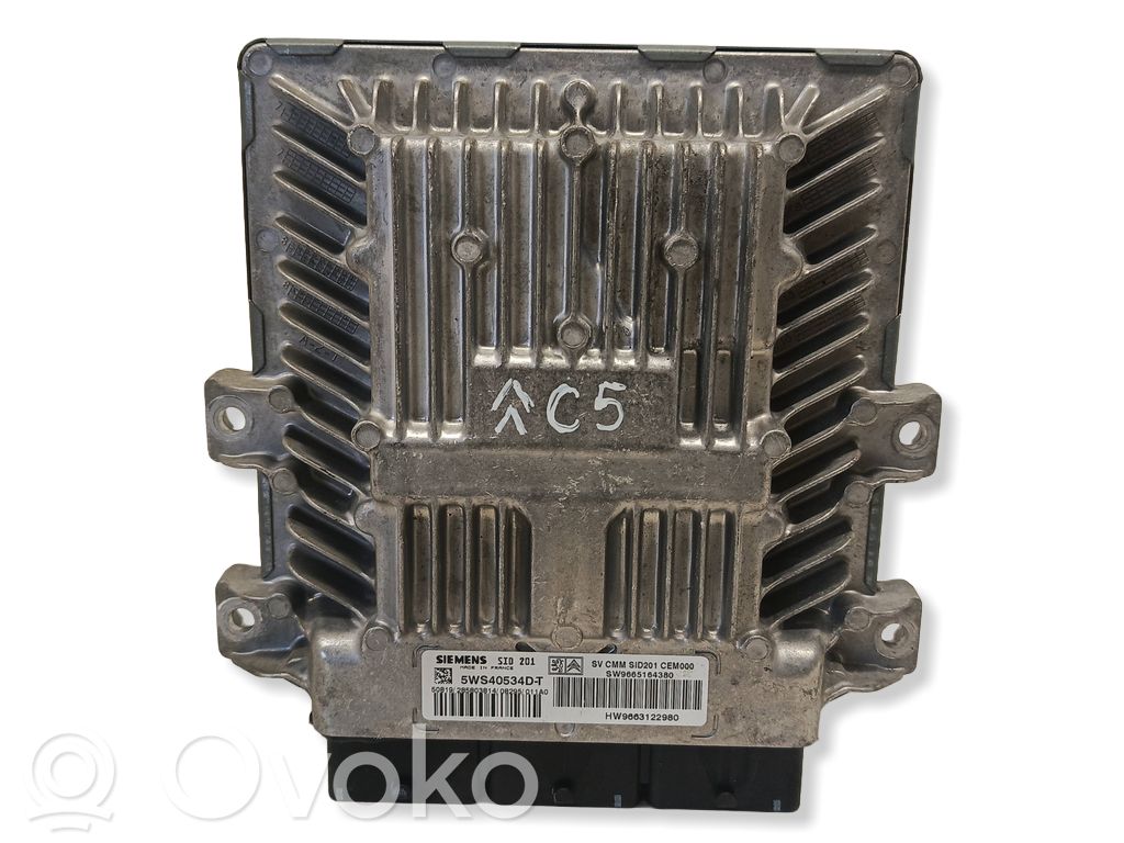 Unidad de control/módulo del motor   5WS40534DT,9663122980,9665164380