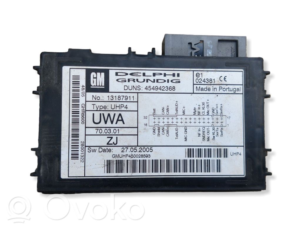 Opel Zafira B Other control units/modules 