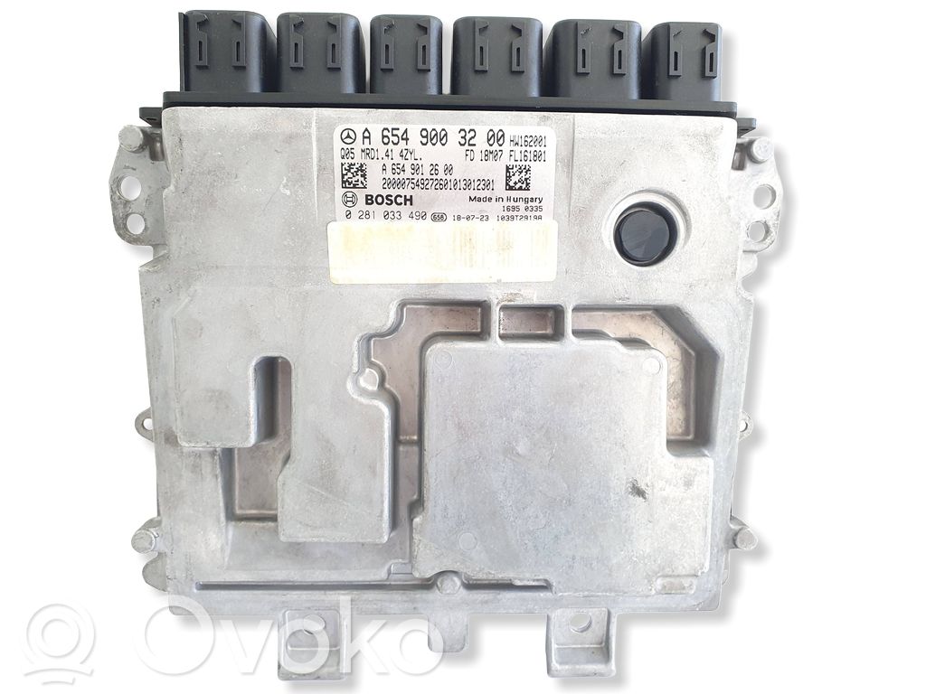 Engine control unit/module   A6549003200,A6549012600,0281033490