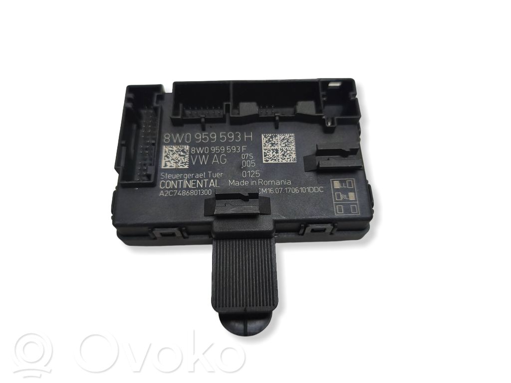 Unidad de control/módulo de la puerta   8W0959593H,8W0959593F