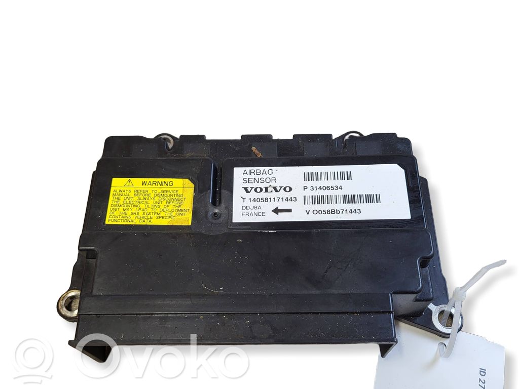 Volvo V40 Centralina/modulo airbag 