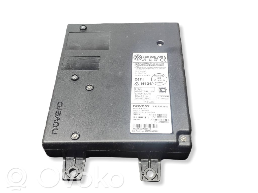 Volkswagen PASSAT B7 Bluetooth control unit module 