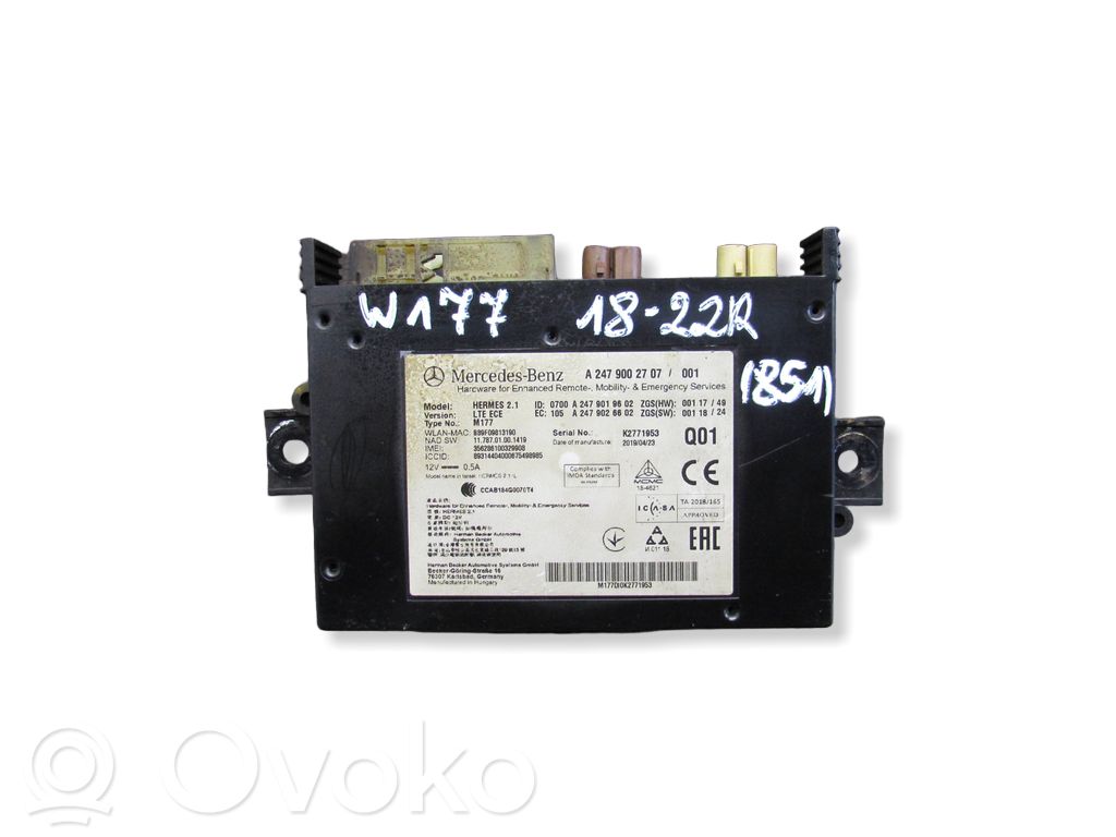 Mercedes-Benz A W177 Alte unități/module de control 